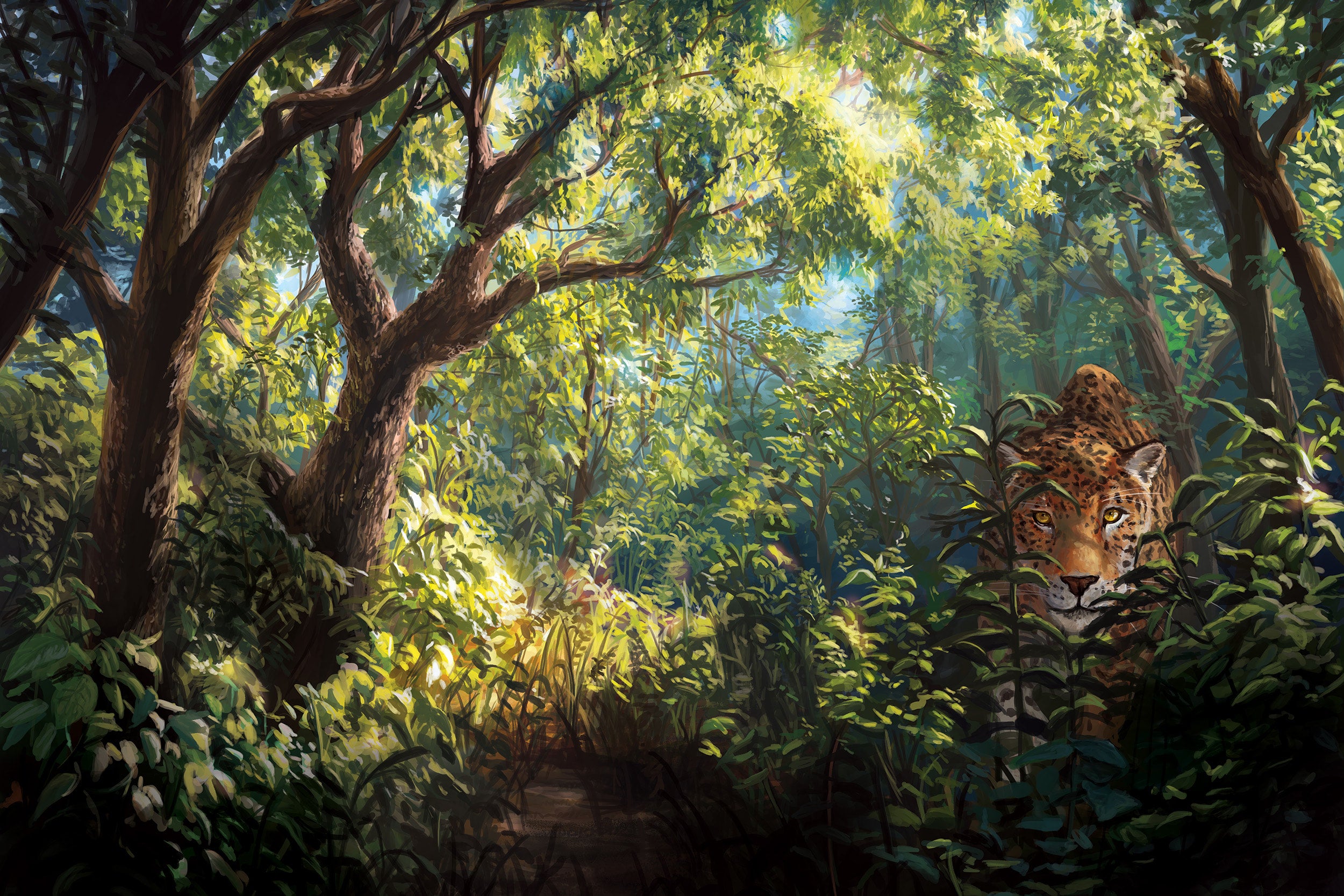 Cat Forest from Magic: The Gathering Jumpstart 20x30 | Alayna Danner