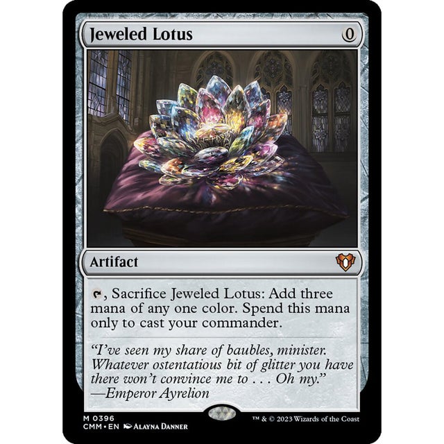 直筆サイン入り 宝石の睡蓮/Jeweled Lotus プレイマット MTGの